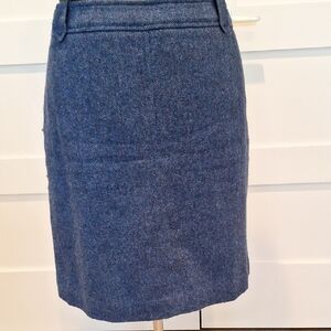 Talbots Blue Pencil Skirt Knee-Length Work Style